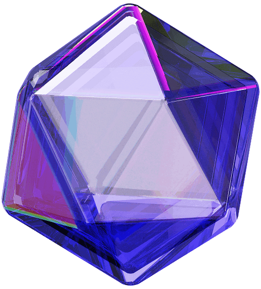 Abstract 3D geometric digital marketing graphic