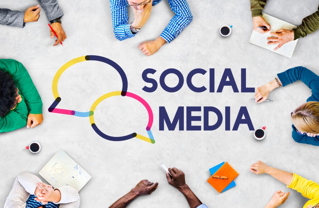 Social media marketing graphic