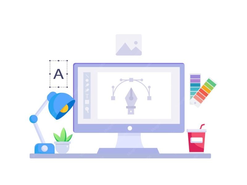 Graphic design services illustration